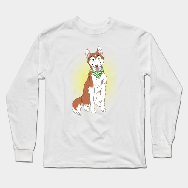 Siberian Husky Long Sleeve T-Shirt by mariamar